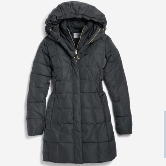 New with Tags Lux Cole Haan Signature Quilted Black Thick Puffer Coat XL - Picture 2 of 8